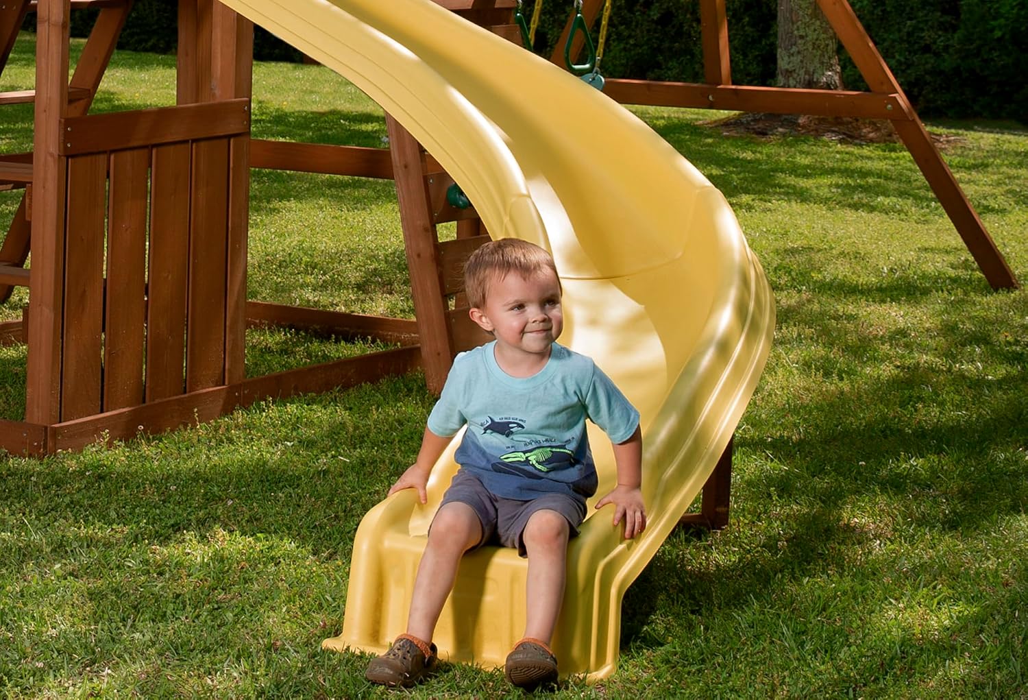Swing-N-Slide Side Winder Slide, Yellow, 9+ ft