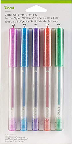 Cricut Glitter Gel Pen Set, Basics, 5 Count (Pack of 1)