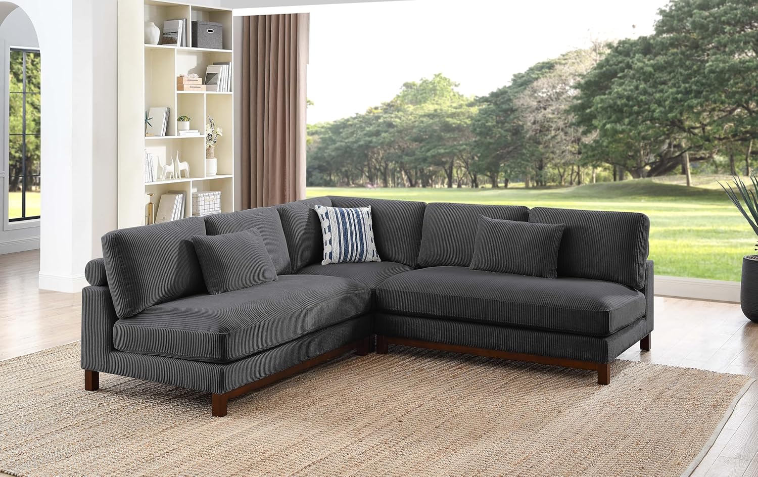 Modular Sectional, Dark Gray
