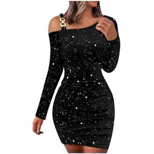 Women's Party Dress Sexy Off Shoulder Bodycon Mini Dress Gold Printed Elegant Formal Evening Cocktail Dress 2024