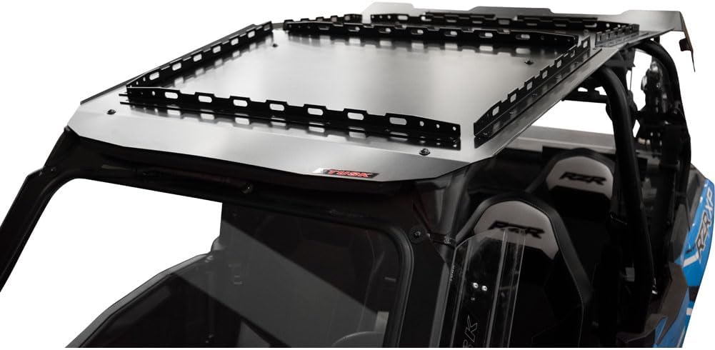 Tusk UTV Force Aluminum Roof Roof with Tusk UTV Cargo Rack for Polaris RZR XP 4 1000 Sport 2022