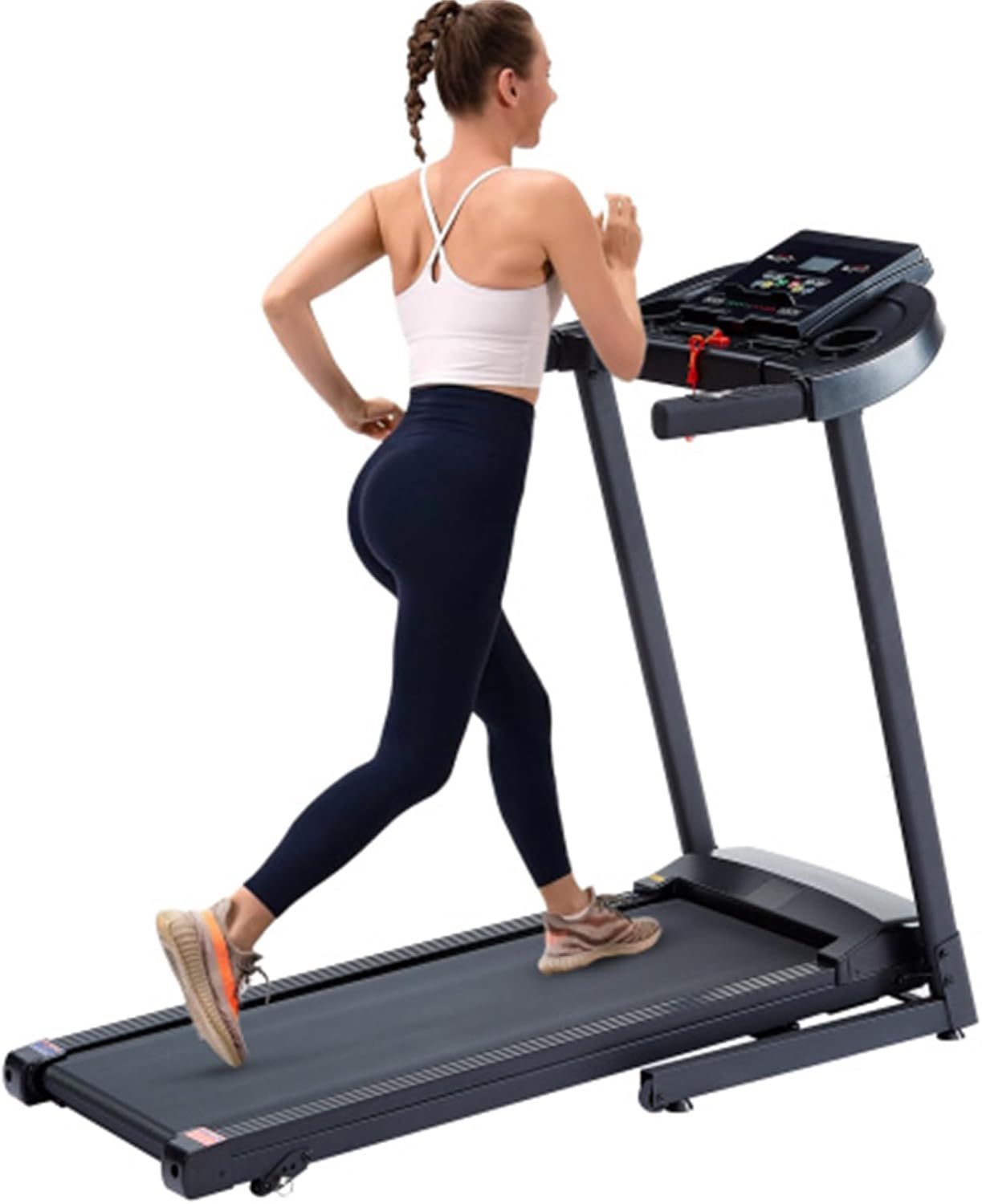 Treadmills - 2.5 HP Hydraulic Folding Removable Treadmill with 3-Speed Incline Adjustment, 12 preset Programs, 3 Countdown Modes, Heart Rate, Bluetooth and More, Suitable for Home and Gym use