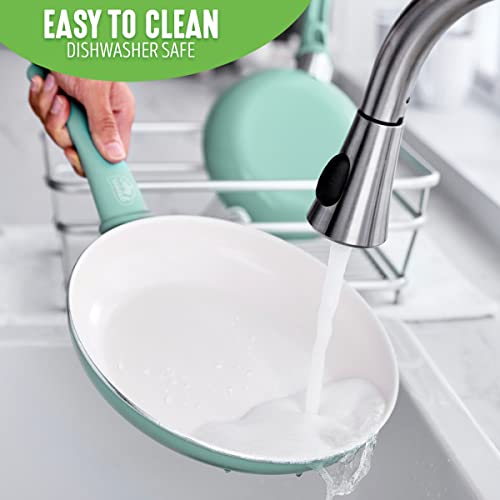 GreenLife Soft Grip, 15 Piece Cookware Set, Turquoise