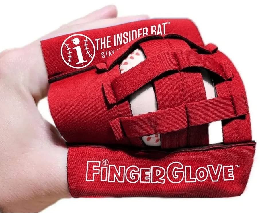 Insider Bat FingerGlove WebGlove Mini Training Glove - Baseball Softball Hand Eye Coordination Training Aid Tool Equipment