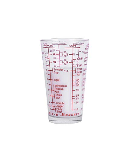 Kolder Multi-Purpose Liquid and Dry Measuring Cup, 16-Ounce, Black Print
