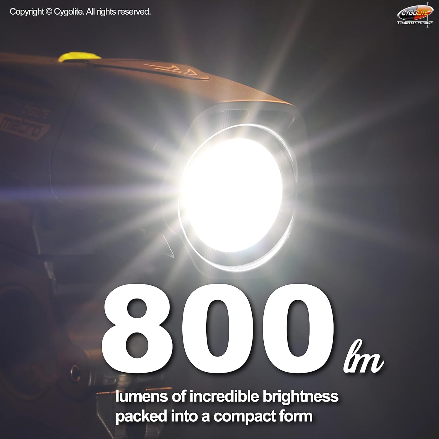 Cygolite Hotrod 120 Lumen Bike Tail Light + CYGOLITE Metro Plus 800 Lumen Bike Light