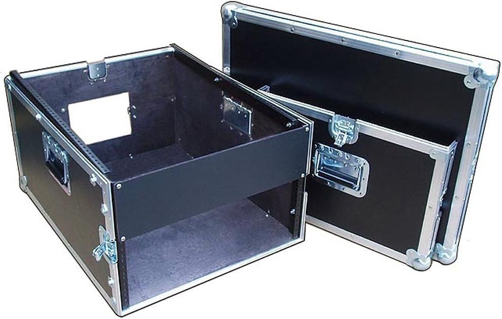 Rack/mixer 1/4 Ply Light Duty ATA Case W/dolly Wheels - 14 Space Over 6 Space