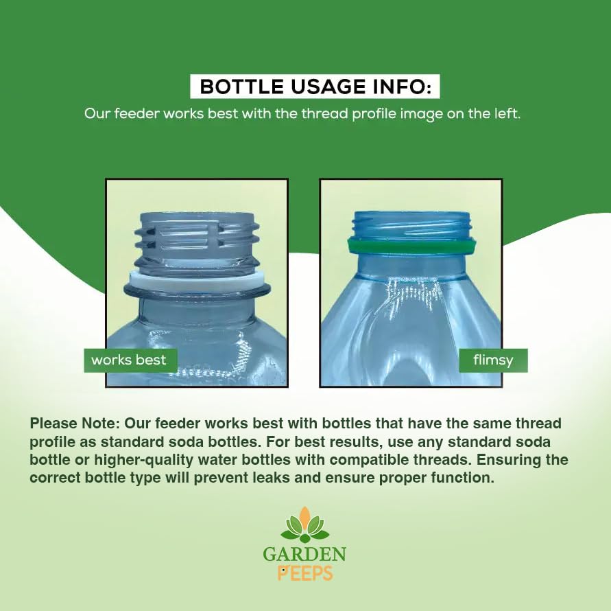 The Hummingbird Bottle - Hummingbird Feeders for Outdoor Hanging - Easy DIY Recyclable Empty Bottles Hummingbird Feeders (3 Count - 2 Floral Red and 1 Classic Red)