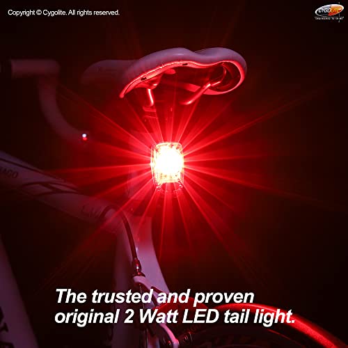 CYGOLITE Hotshot– 100 & 50 Lumen & 2W Bicycle Taillight Models– 6 Night & Daytime Modes– User Tunable Flash Speed– Compact– IP64 WaterResistant– Secure Hard Mount– USB Recharging– Great for Busy Roads