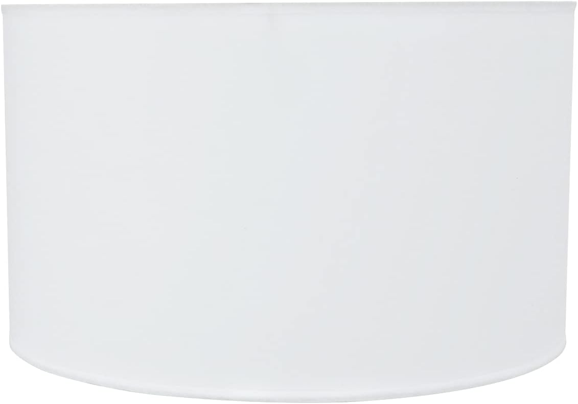 Aspen Creative 31007B Transitional Hardback Drum (Cylinder) Shape Spider Construction Lamp Shade in Off White, 17