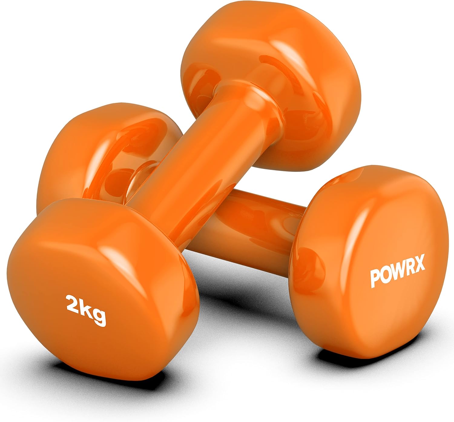 POWRX Vinyl Dumbbell Sets 0.5kg - 10kg | 1lbs-22lbs - Ideal hand weights sets for women, 6.5