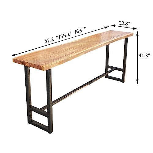 Solid Wood Bar Table Bistro Table Bar High Table Breakfast Table Dining Table Pub Table Kitchen Room Furniture for Living Room Dining Room Cafe Balcony-Table Only (78.7