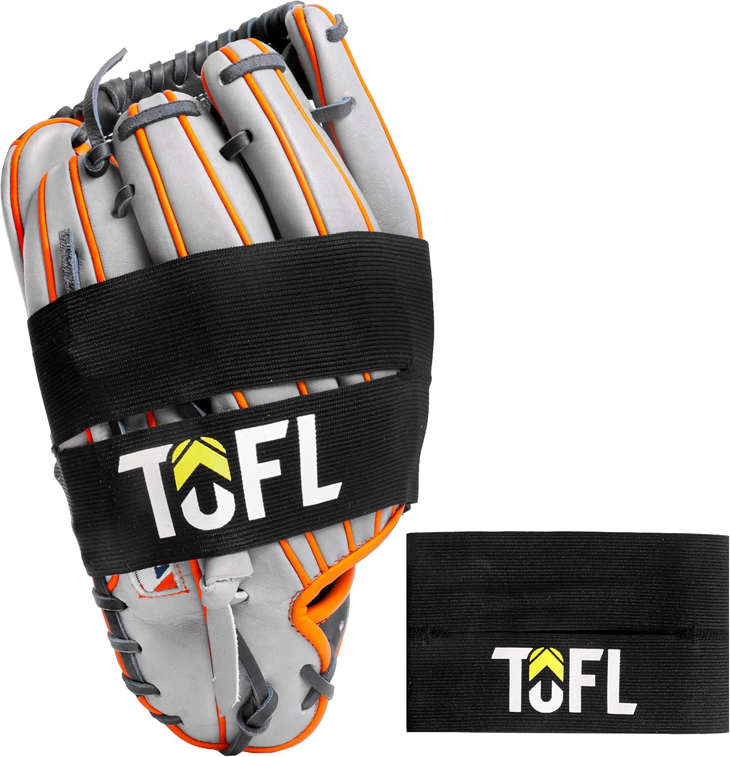 TOFL Baseball Glove Wrap | Premium Elastic Band for Perfect Glove Shape, Break-in & Maintenance | Shape Locker for Men’s & Women’s Softball, Adult & Youth Baseball Mitts, Fits Big & Small Sizes