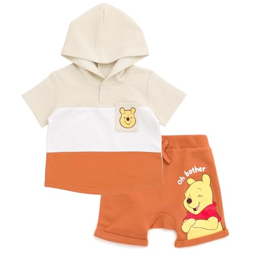 Disney Winnie the Pooh Pullover Hoodie and French Terry Shorts Newborn to Toddler
