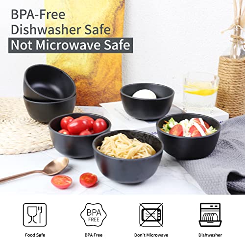 TP Unbreakable Soup Bowls, 10 Ounce Melamine Bowls Set, 4.5