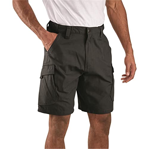Guide Gear Mens Cargo Shorts Heavy Duty Cotton Ripstop - for Casual, Hiking, Summer