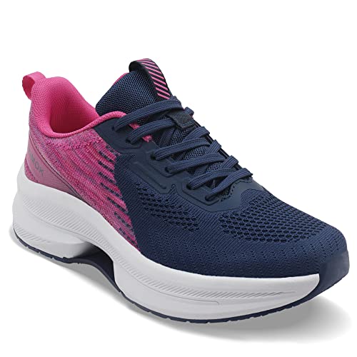 QUINMOK Womens Walking Shoes Non-Slip Tennis Sneakers Mesh Athletic Running Shoes