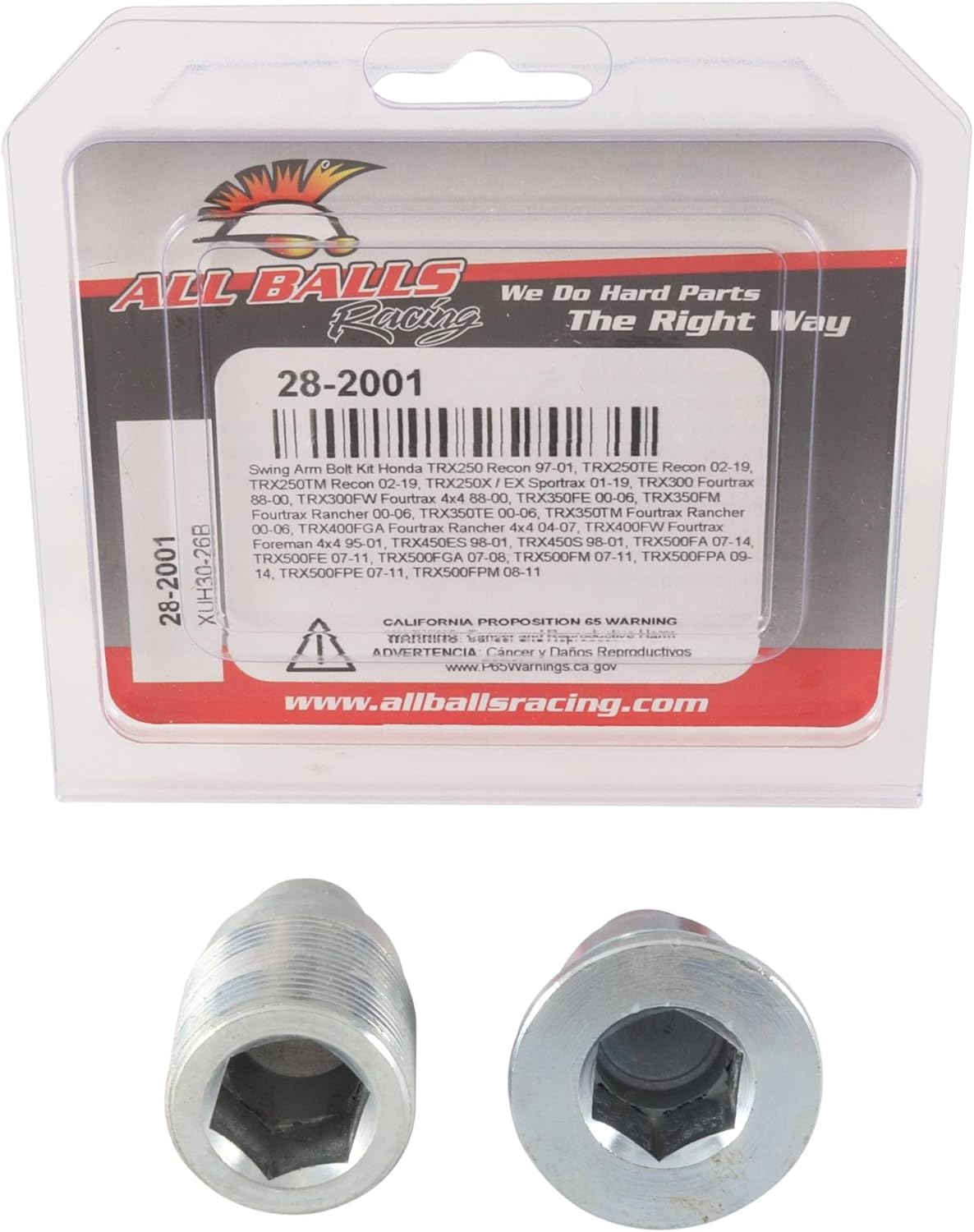 All Balls 28-2001 Swing Arm Bolt Kit