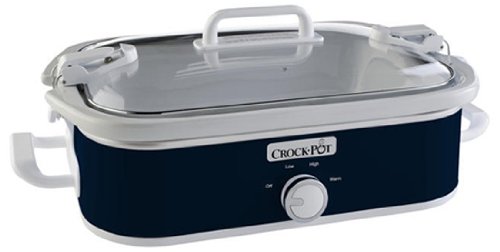 Crock-Pot Small 3.5 Quart Casserole Manual Slow Cooker and 7 Quart Oval Manual Slow Cooker