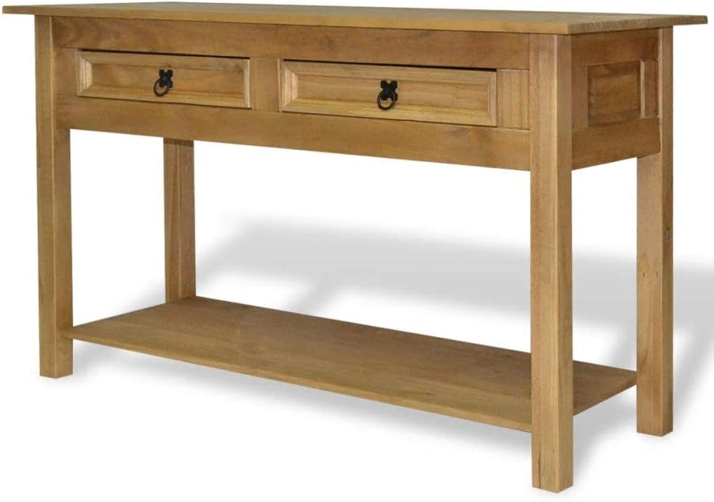 FAMIROSA Console Table Mexican Pine Corona Range 35.4x13.6x28.7