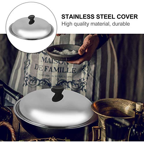 Universal Lid for Pots Pans and Skillets Fit 7, 8 ,9, 10, 11, 12 Inch Pots/Pans/Woks Stainless Steel and Glass Lid with Heat Resistant Knob
