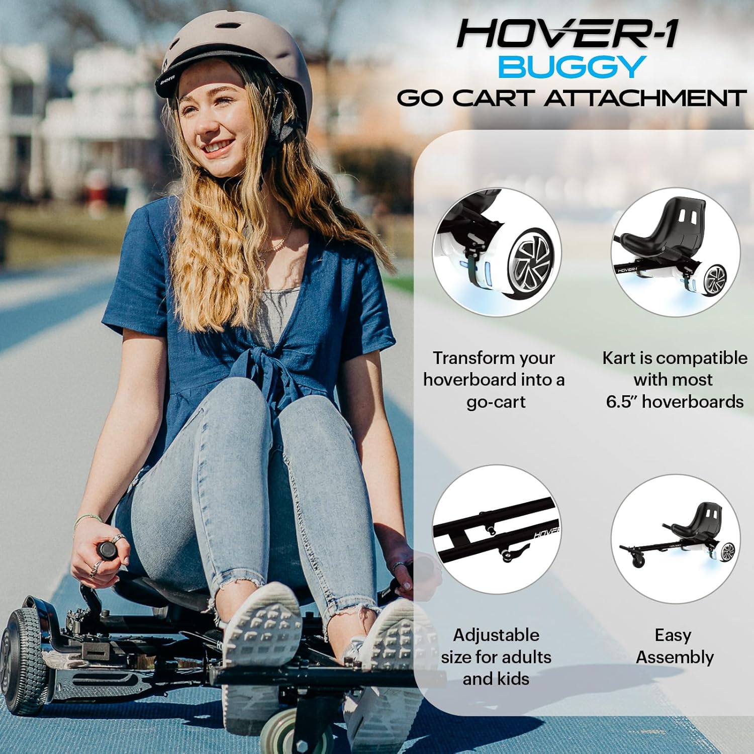 Hover-1 Kart Buggy Attachment | Compatible with Most 6.5
