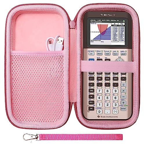 LTGEM Carrying Case for Texas Instruments TI-Nspire CX CAS/CX II CAS Color Graphing Calculator and More and Texas Instruments TI-30XS / TI-36X Pro/TI-34 /TI 84,89,83 Multiview Scientific Calculator