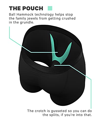 Shinesty Hammock Support Mens Pouch Underwear | Boxer Briefs with Fly | 3 Pack