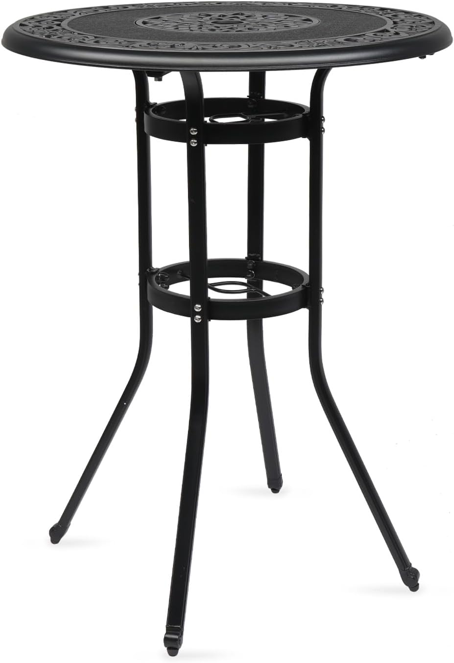 Patio Bar Height Table - Outdoor High Top Bistro Table, Patio High Bar Table, Outdoor Bar Height Bistro Table, Outdoor Patio Bar Tables Bronze 31.89