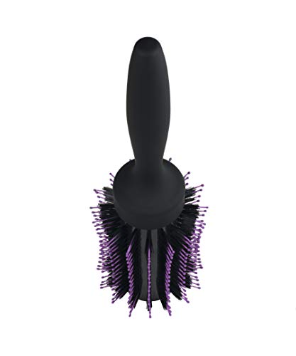 Wet Brush Volumizing Round Brush for Fine to Medium Hair - Salon Blow-Out, Less Pain & Breakage, Lightweight Boar Bristle Detangles & Removes Knots