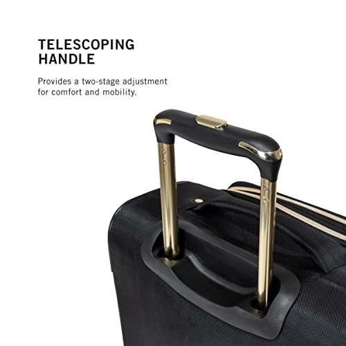 Kenneth Cole REACTION Chelsea Chevron Quilted Luggage, Black, 28-Inch Checked