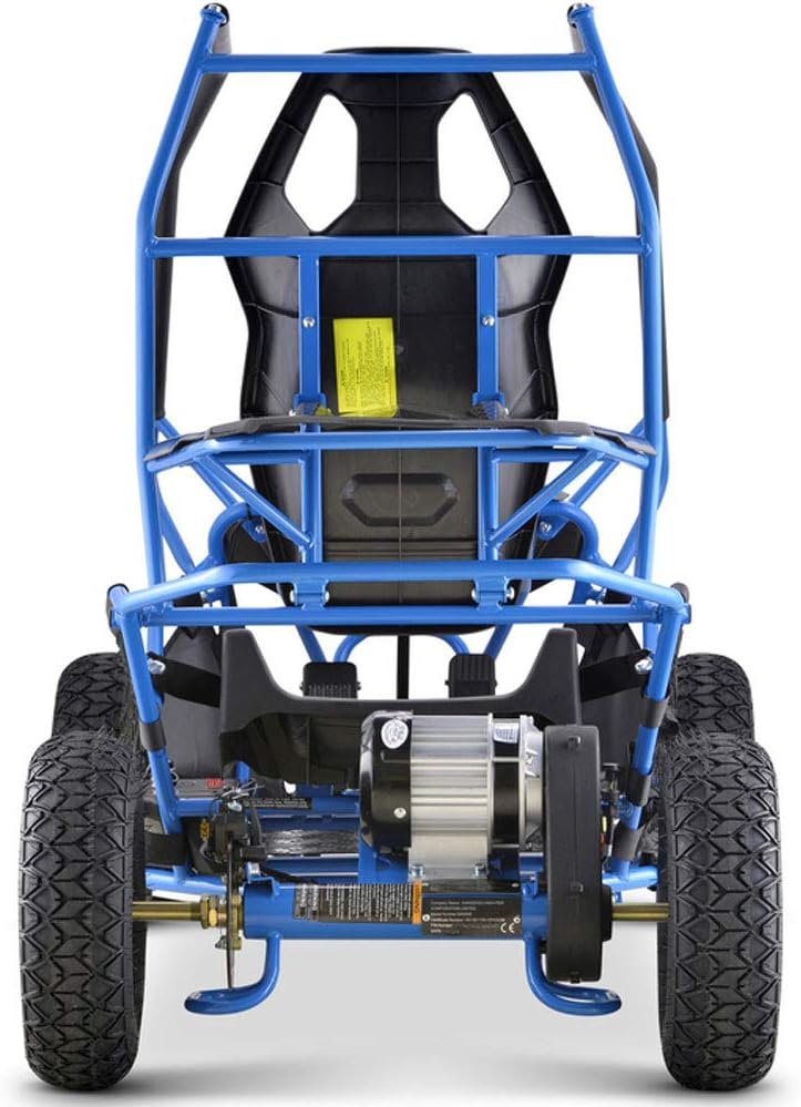MotoTec Kids Electric Go Kart Maverick 1000w Blue