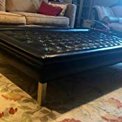 Metal Furniture Legs, Metal Feet, 7 Inch Chrome Square Legs Modern DIY Sofa Couch Cabinet Vanity Night Legs 4pc