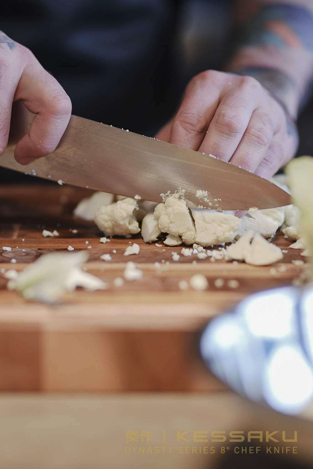 8-Inch Chef & 7-Inch Santoku Knife Set - Dynasty Series - German HC Steel - G10 Full Tang Handle