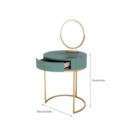 Penteadeira Dressing Table with Makeup Mirror for Bedroom, Dressing Table with Drawers, Mini Small Apartment Desk Dressing Table