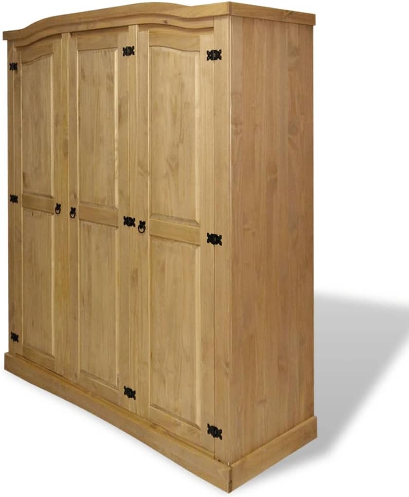 Wardrobe Mexican Pine Corona Range 3 Doors.Cabinets & Storage,Cupboards & Wardrobes