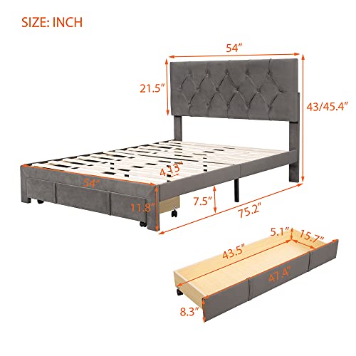 Queen Size Upholstered Linen Platform Boasts Button-Tufted Headboard,Wooden Bed Frame,w/ 10 Slat Support,No Box Spring Required,for Apartment,Bedroom,Guest Room,Beige