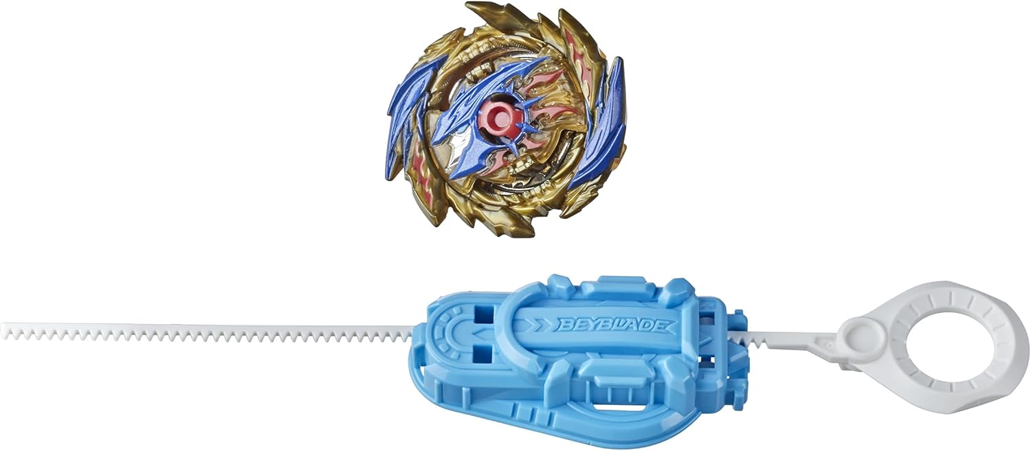 Beyblade Burst Surge Speedstorm Super Hyperion H6 Spinning Top Starter Pack - Attack Type Battling Game Top with Launcher, Toy for Kids