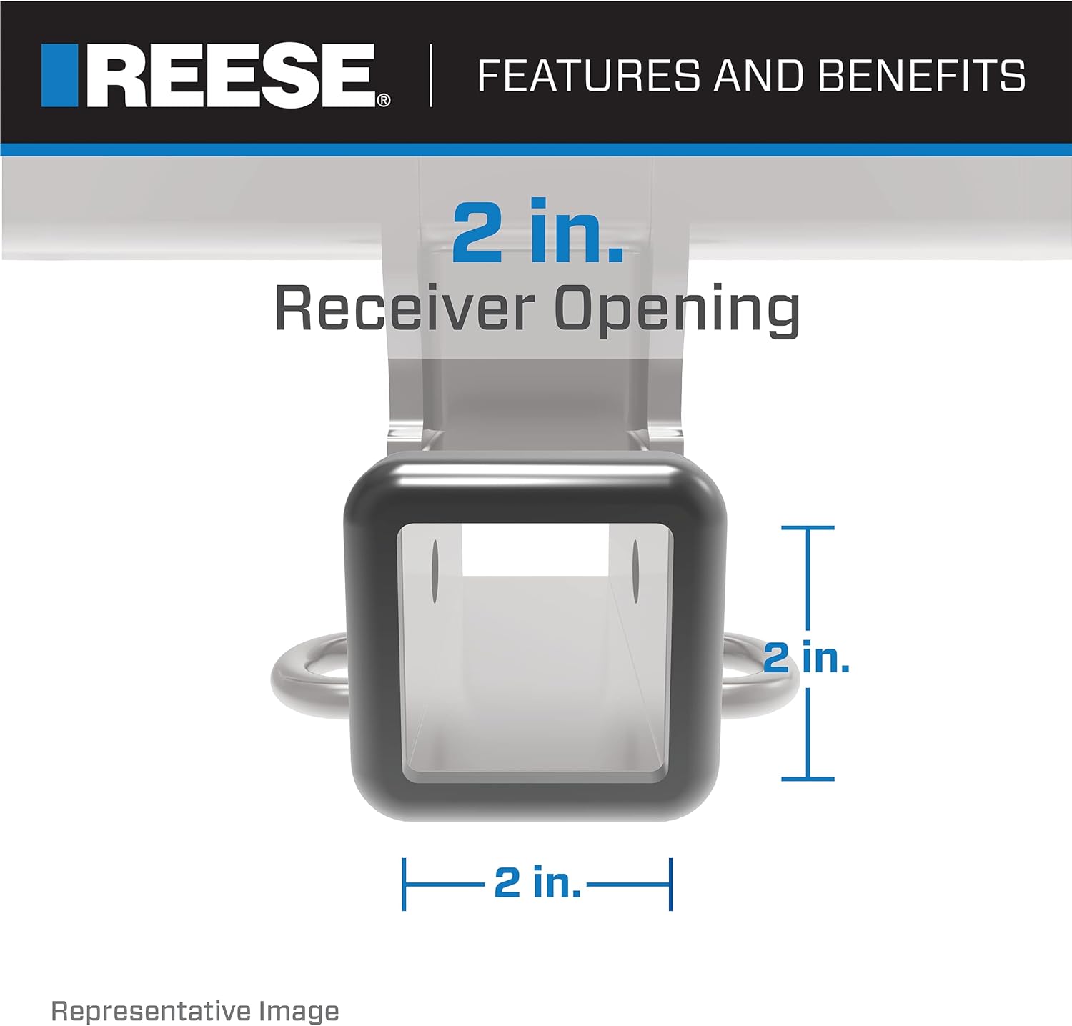 Reese Towpower 44643 Class III Custom-Fit Hitch with 2