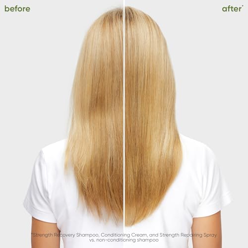 Biolage Strength Recovery Shampoo & Conditioner Set | Repairs Extremely Damaged Hair & Reduces Breakage | For All Dry & Sensitized Hair | Vegan | Cruelty-Free