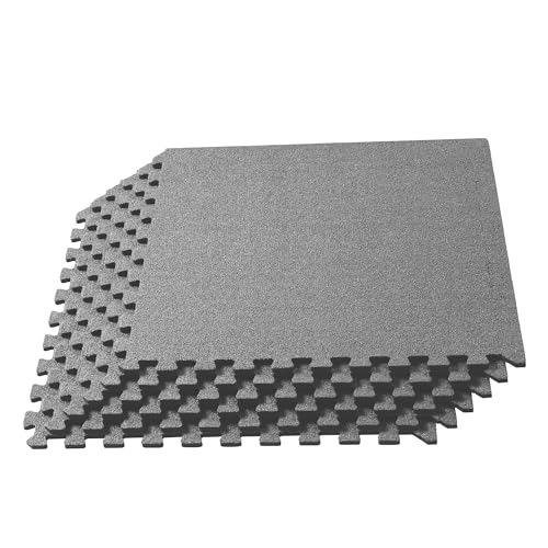 Thick Interlocking Foam Carpet Tiles Durable Carpet Squares Anti Fatigue Support for Home Office or Classroom Use