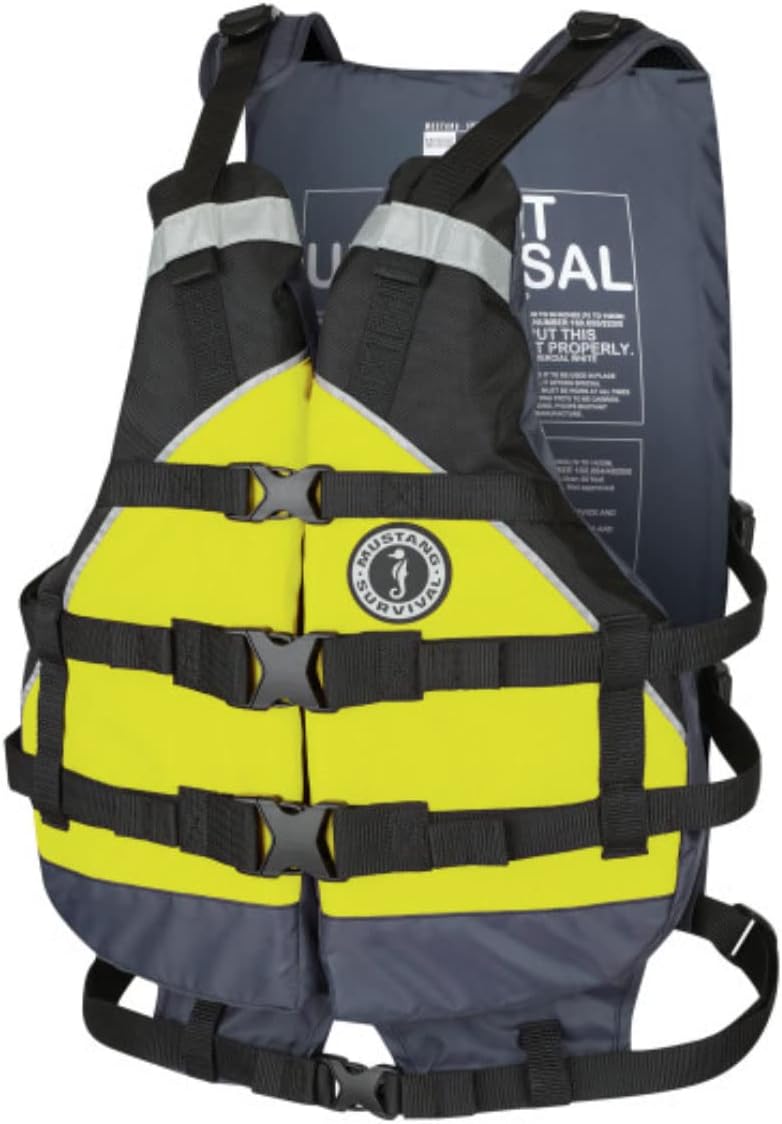 mti Mustang Canyon V Foam Vest - Universal Youth - Yellow/Black [MV9070-124-0-253]