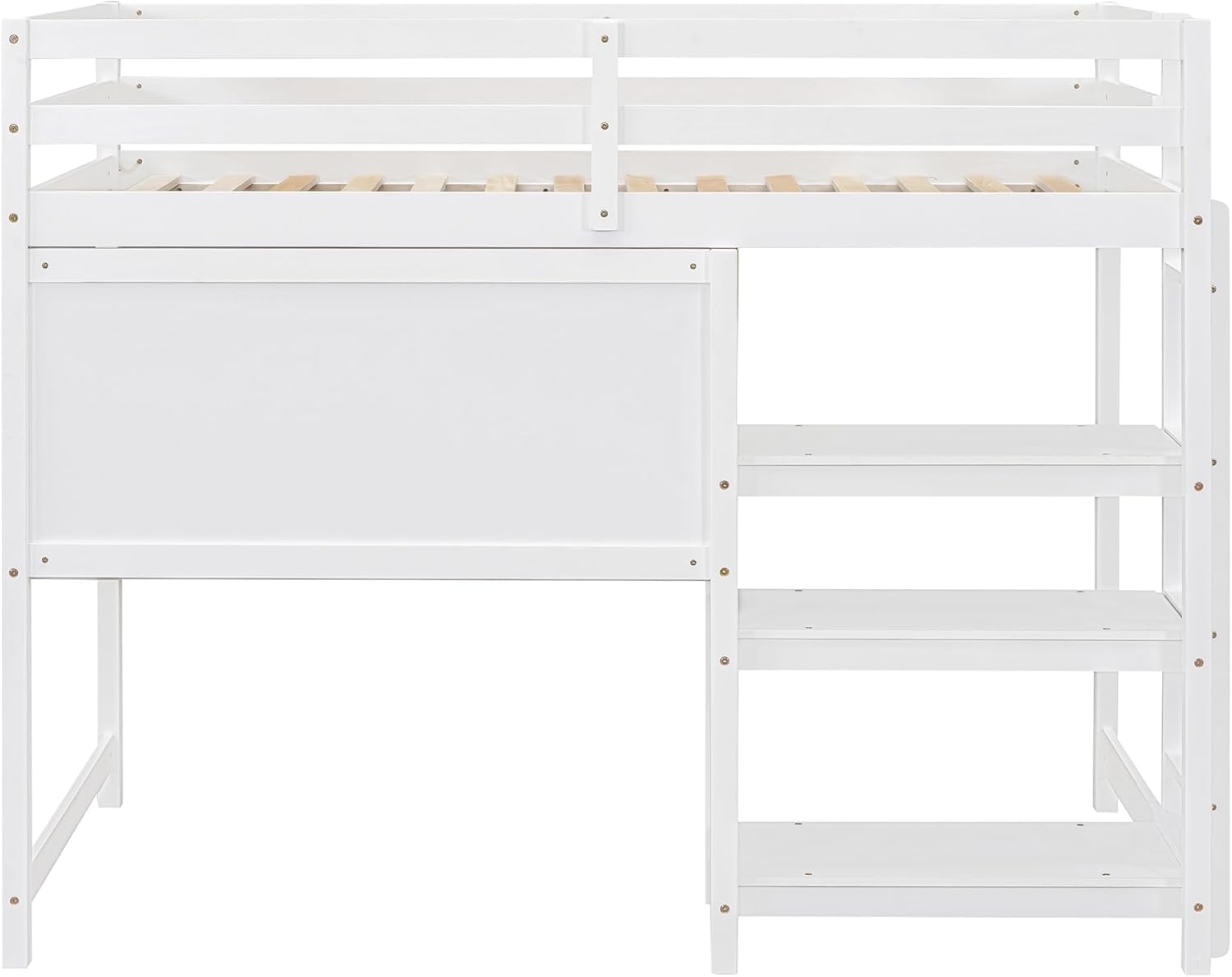 Bellemave FST000007-T-AK1 Loft Bed, Twin, White