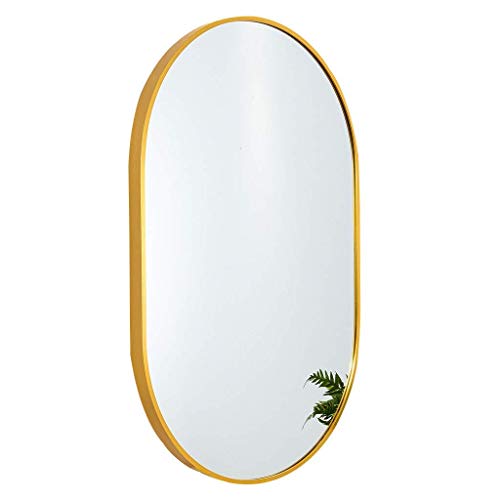 Mirror，Bathroom，Wall-Mounted，Makeup Mirror，Dressing Table，Large Metal Wall Gold Ornate Hung Horizontal/Vertical for for Living Room， Hallway，Black