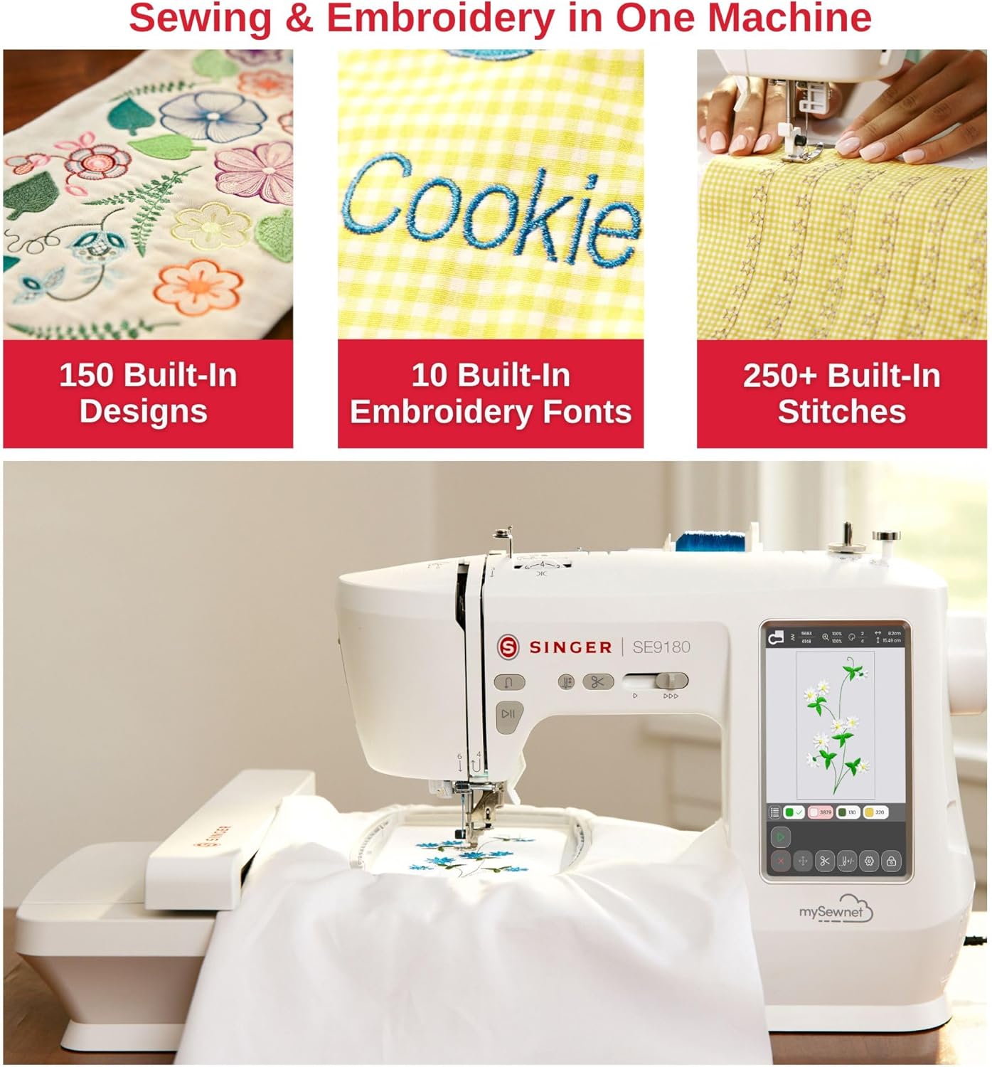 SINGER SE9180 Sewing and Embroidery Machine