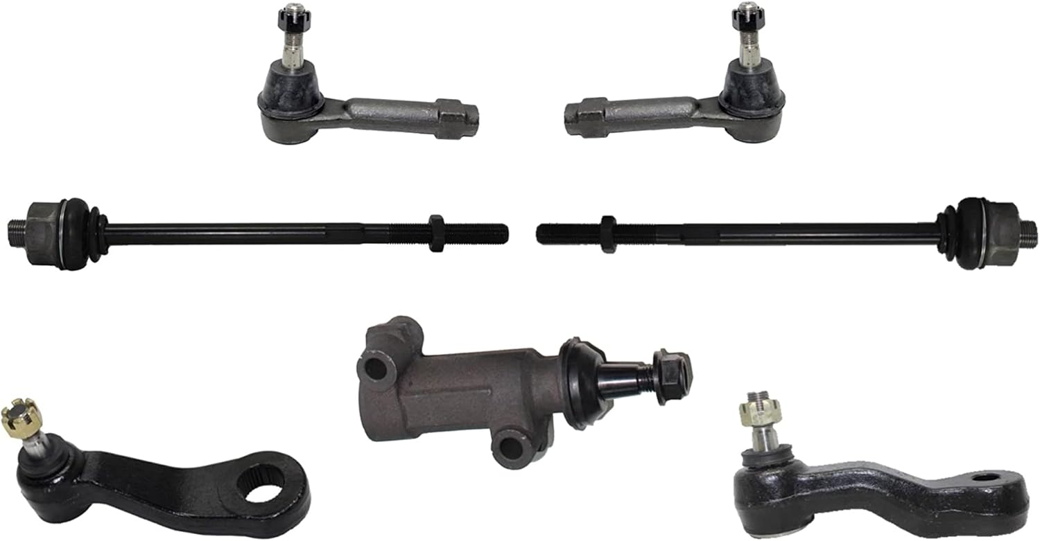 PartsW - 15 Pc Front & Rear Suspension Upper Control Arms + Lower Ball Joints, Sway Bars, Tie Rod Ends, Pitman & Idler Arms + Idler Arm Bracket Assembly Fits Cadillac Escalade/Chevrolet Avalanche/GMC