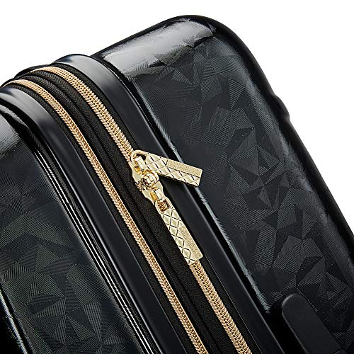 American Tourister Belle Voyage Hardside Luggage with Spinner Wheels, Black, Checked-Large 28-Inch