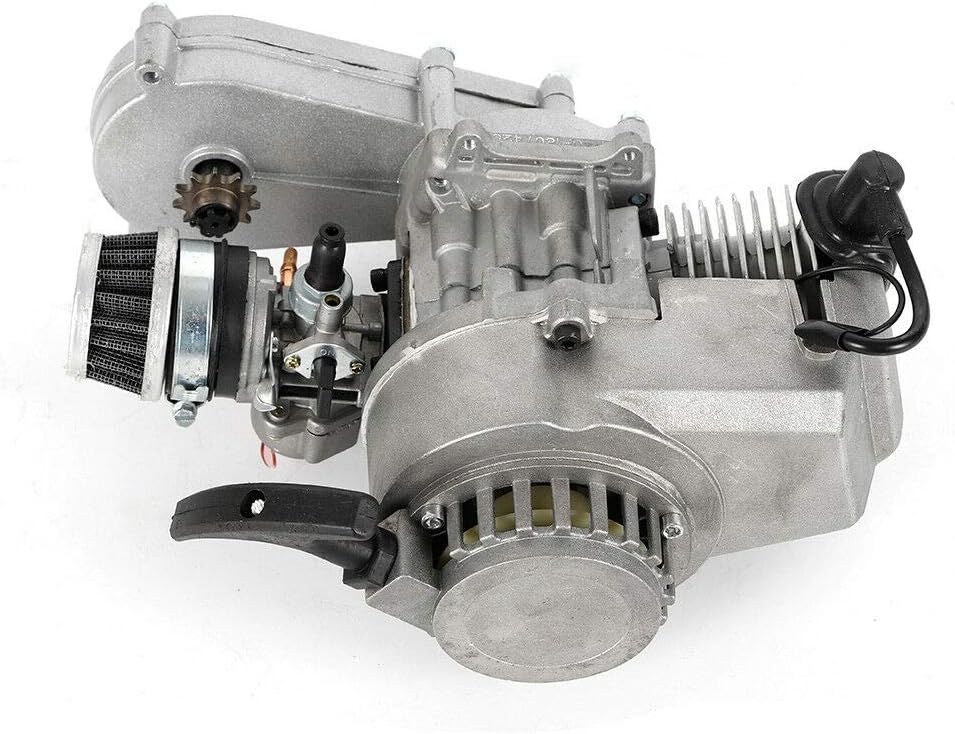 49CC 2-Stroke Engine&Transfer Motor Gear Box Air Filter Mini Pocket Dirt Bike ATV/Scooter Pull Start USA USA Stock