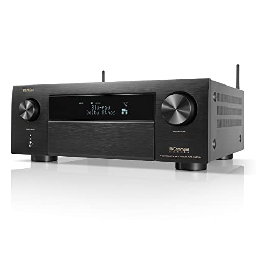 Denon AVR-X4800H 9.4-Ch Receiver - 8K UHD Home Theater AVR (125W X 9) Built-in Bluetooth, Wi-Fi & HEOS Multi-Room Streaming, Dolby Atmos, DTS:X Pro, IMAX Enhanced & Auro 3D