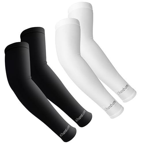 Arm Sleeves for Men Women - Compression Sleeves Cover Arms for UV Sun Protection Tattoo Cover Up Cooling Arm Sleeves
